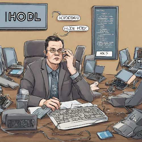 HODL: A misspelling of "hold," often used in the cryptocurrency community to encourage long-term holding of assets.